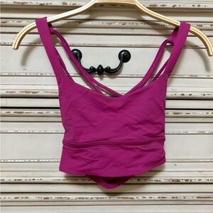Lululemon Women’s Strappy Crop Bralette — Magenta